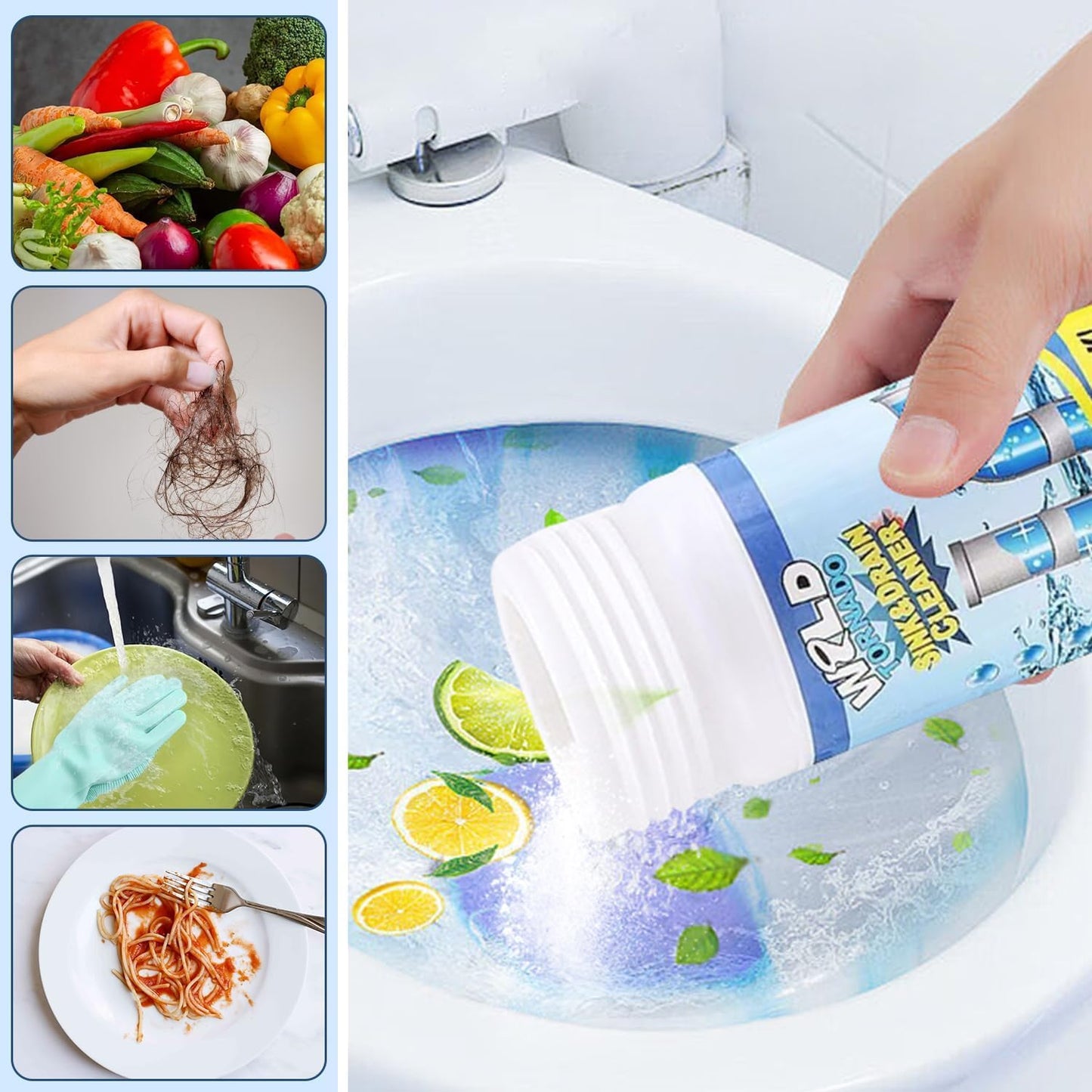Sink and Drain Cleaner Powder